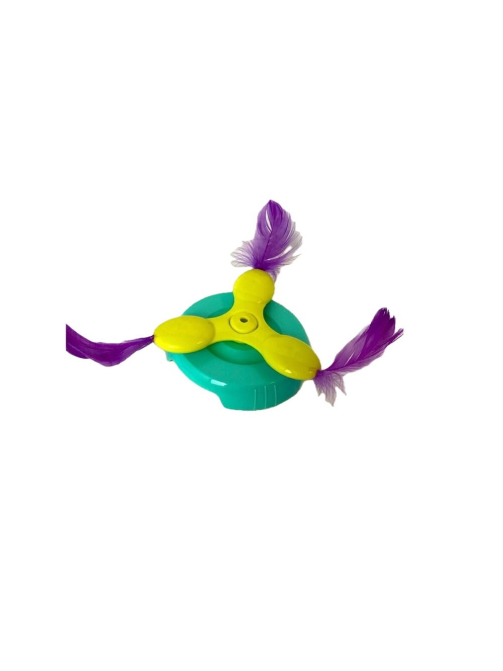 🎉HOST PICK 🐈Cat 🐈‍⬛ toy fidget spinner with feathered fun for your kitty cat